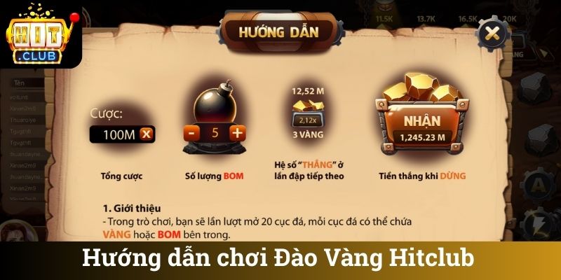 Hướng dẫn chơi Đào Vàng Hitclub